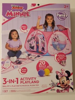Disney Minnie Pink 3-in-1 Activity Playland with Ball Pit